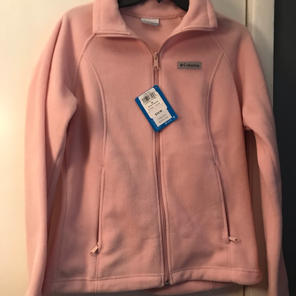 Blush Pink Columbia Fleece Jacket